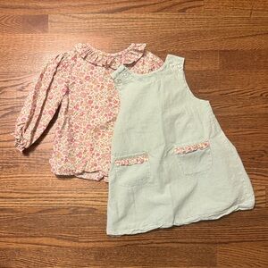 Willow Shirt and Jumper Dress Set 3t